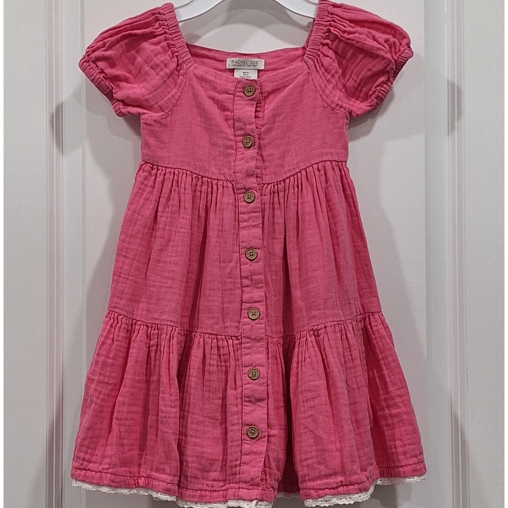 Rachel Zoe Pink Tiered Dress